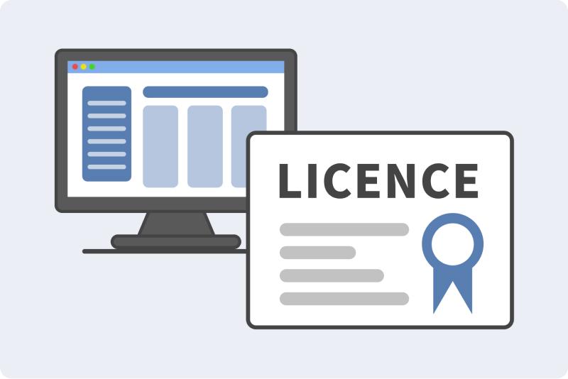 インフォ・ザ・伝票ライセンスのイメージイラスト