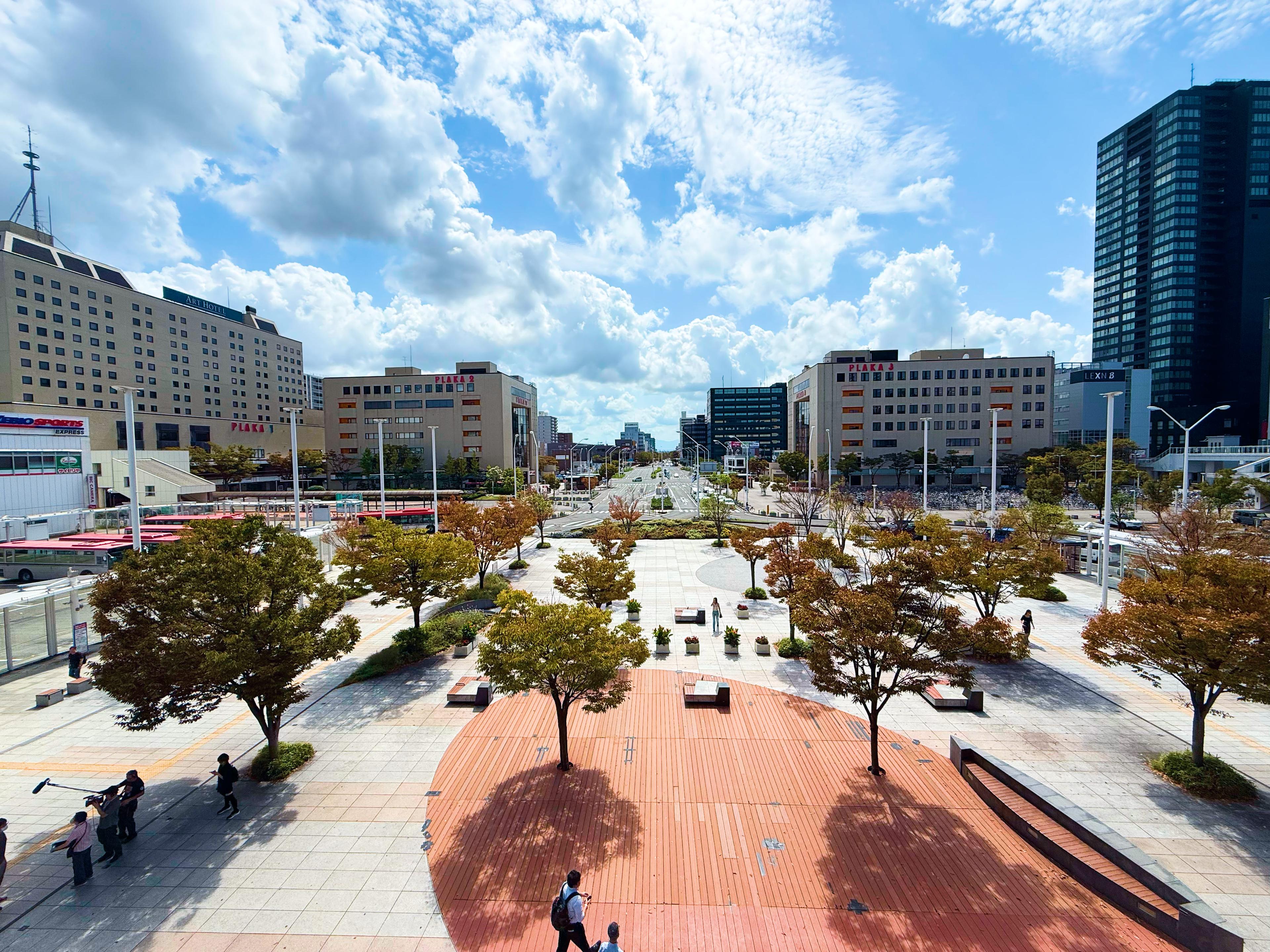 新潟駅からの景色